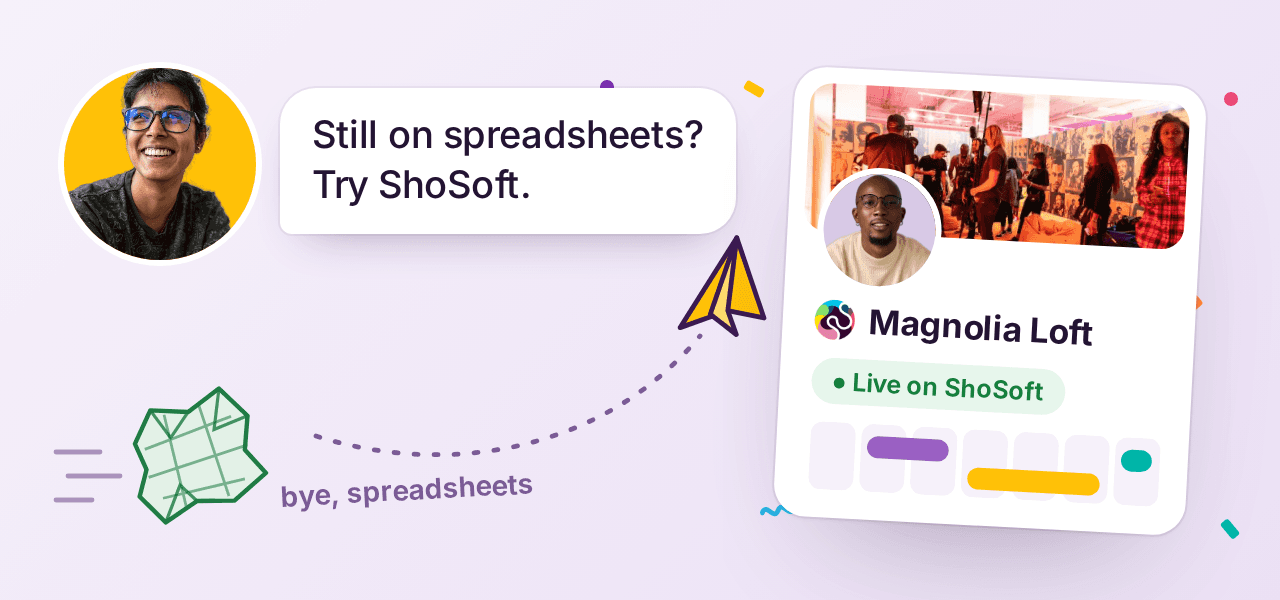 Sharing ShoSoft with an event venue operator